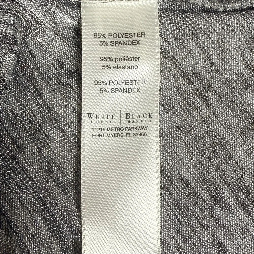 White House Black Market Heather Gray ruched‎ Dress size small - Picture 7 of 8